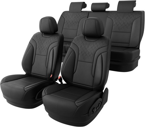 Black faux leather seat - faux,
