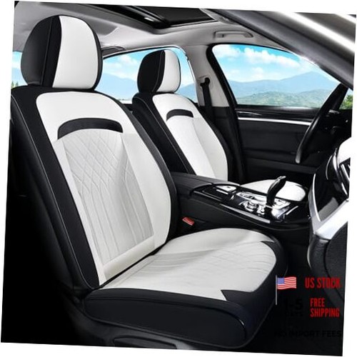 Front car seat covers leather - front,