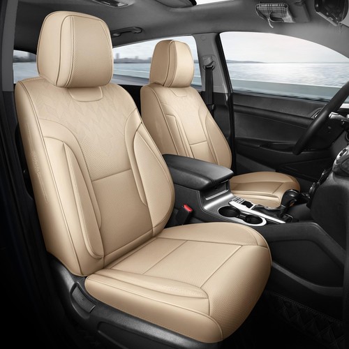 Beige car seat covers full - beige,
