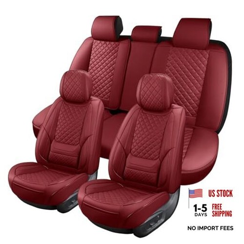 Full set red leather car - full, of
