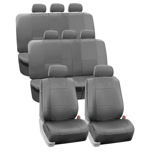 Seat covers leather 3 row - leather,