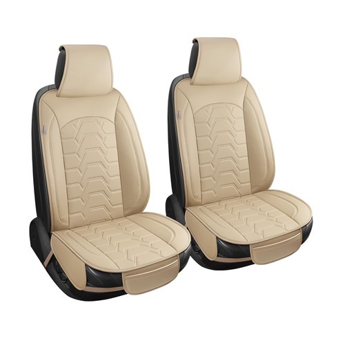 Leather car seat covers - leather, front