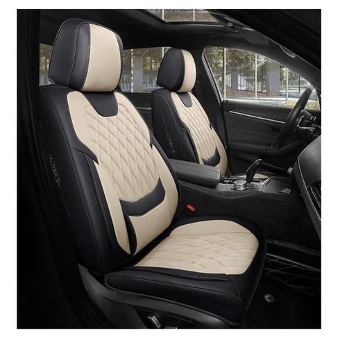 Black beige car - seat, covers